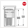 Hailo Wäschesammler 3270631 Laundry Carrier 600 Bad 37 Produktbild-Vorschau 4