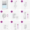 A series of diagrams illustrating the installation steps for a window blind mechanism. Anteprima dell’immagine prodotto