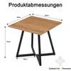 Esstisch Quadratisch 80x80 cm für 4 Personen, Küchentisch Produktbild-Vorschau 4