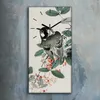 Leinwand Wanduhr Wandkunst Uhr 30x60 Malerei Asiatische Produktbild-Vorschau 2