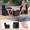 Ensemble de mobilier de jardin COSTWAY, 3 pièces, en résine Voir les images du produit 6