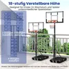 COSTWAY Basketballkorb Outdoor, Basketballständer 100-305cm Produktbild-Vorschau 4