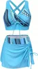 Costume da bagno - Tre pezzi - Costume da donna - Bikini Anteprima dell’immagine prodotto 2