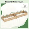 Drevený vyvýšený záhradný záhon s 2 kvetináčmi, 228x62x25 Náhľad obrázku produktu 2