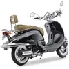 Motorroller 50 ccm Burnout EasyCruiser Eco Schwarz Metallic Produktbild-Vorschau 4