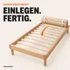 WOLKENLAND Lattenrost 90 x 200 cm | 14 Latten | Massivholz Produktbild-Vorschau 11