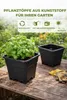3x Quadratische Pflanzentöpfe 11L 24x24x28cm für Grow Produktbild-Vorschau 6