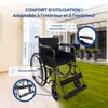 Fauteuil roulant pliable Denver de Mobiclinic, hauteur Voir les images du produit 7