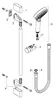Hansgrohe Brauseset Crometta Vario Chrom Produktbild-Vorschau 6