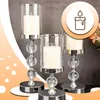 3x Porte-bougies, Cristal Porte-bougies en verre Set de 3 Voir les images du produit 7