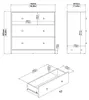 CALICOSY - Commode 3 tiroirs L72,4 cm - LISE Voir les images du produit 9
