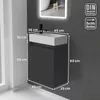 Alpenberger Gäste WC Waschbecken mit Unterschrank 45 cm | Produktbild-Vorschau 6