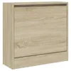 vidaXL Portascarpe in rovere Sonoma 60x21x57 cm Materiale a Anteprima dell’immagine prodotto 4