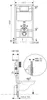 sanicomfort Vorwand WC-Element 2-Mengen-Spülung 4/6 L – Produktbild-Vorschau 3