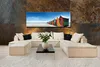 120 x 40 cm Bild auf Leinwand Haus bunt Strand 5716-SCT Produktbild-Vorschau 2