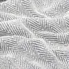 vidaXL Jeté de lit en coton à chevrons 220x250 cm Gris Voir les images du produit 4