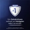 Marketing image with a shield logo and text promoting Oral-B as the #1 choice of dentists. Produktbild-Vorschau