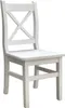 A white wooden chair with a cross-back design, shown from a front-side angle on a white background. Anteprima dell’immagine prodotto