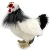 Huhn Frankreich schwarz-weiß-grau 30 cm Produktbild-Vorschau 2