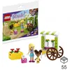 A LEGO Friends flower cart playset shown in its packaging and also built separately. Náhled obrázku produktu