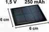 Solarzelle P01, 6x6 cm, 2,5 mm, 1,5V, 250mAh, Produktbild-Vorschau 3