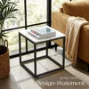 tectake® Beistelltisch Alysia Marmoroptik, quadratisch Produktbild-Vorschau 6