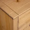 A close-up view of the corner of a wooden sideboard. Náhľad obrázku produktu