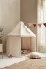 A children's play tent set up in a room, decorated with a bunting banner. Produktbild-Vorschau