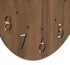 MPM-Quality Wanduhr Dotted Holz Braun Ø 300 mm schleichende Produktbild-Vorschau 5