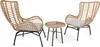 A set of two wicker chairs and a small round table, presented on a white background. Náhled obrázku produktu