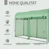 Outsunny Foliengewächshaus Treibhaus Frühbeet 4 Fenster&2 Produktbild-Vorschau 4