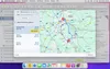 A screenshot of a tax software application showing a map interface for calculating travel expenses. Produktbild-Vorschau