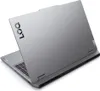 A gray Lenovo laptop is shown from a diagonal rear view, with the lid open. Produktbild-Vorschau