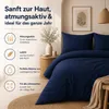 Komfortec Premium Bettwäsche 135x200 cm Bettbezug + 80x80 Produktbild-Vorschau 5