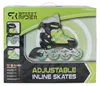 Inline Skates grün schwarz verstellbar Größe 33-36 Freizeit Produktbild-Vorschau 2