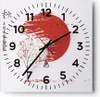 Wanduhr - Quadrat - Glasuhr - Japan Blume Kirschen - Produktbild-Vorschau 1