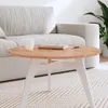 vidaXL Tischplatte Ø70x1,5 cm Rund Massivholz Buche Produktbild-Vorschau 2