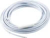 A coiled white cable with a white cylindrical component in the middle and a pointed tip at one end, isolated on a white background. Anteprima dell’immagine prodotto