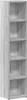A tall, narrow, empty bookshelf with five shelves. Produktbild-Vorschau