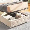 MODFU Čalouněná postel Boxspring hydraulická 90 × 200 cm s Náhled obrázku produktu 3