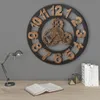 vidaXL Orologio da parete in metallo 58 cm dorato e nero Anteprima dell’immagine prodotto 2