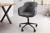 Bürostuhl EUPHORIA 47-56cm Samt dunkelgrau Produktbild-Vorschau 2