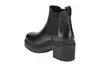 A black leather boot on a white background. Produktbild-Vorschau