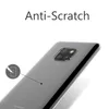 A close-up of the back of a transparent phone case, showing the camera module of a Huawei Mate 20 phone. Text indicates 'Anti-Scratch'. Anteprima dell’immagine prodotto