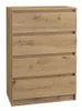 Komoda z 4 szufladami w kolorze artisan Podgląd zdjęcia produktu 1