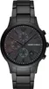 A black Emporio Armani watch with a dark, iridescent dial and a metal band, presented against a white background. Anteprima dell’immagine prodotto