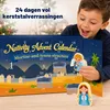 Vianočný kalendár Kerststal pre deti, 24 dní, drevená Náhľad obrázku produktu 2