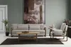 Sofagarnitur 221 Sitzer Sessel Zweisitzer Modern Stoff Grau Produktbild-Vorschau 4