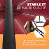 KINGSLEEVE® Parasol déporté inclinable Ø 330cm rouge Voir les images du produit 5