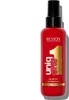 A red bottle of Revlon Uniq One All In One Hair Treatment with a black spray nozzle. Náhľad obrázku produktu